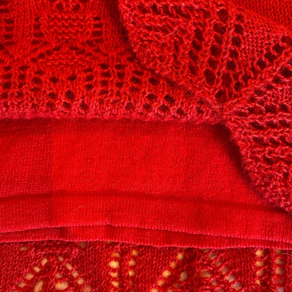 NWT Girls red sweater dress. - Picture 4 of 5